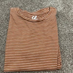 Yellow striped T-shirt